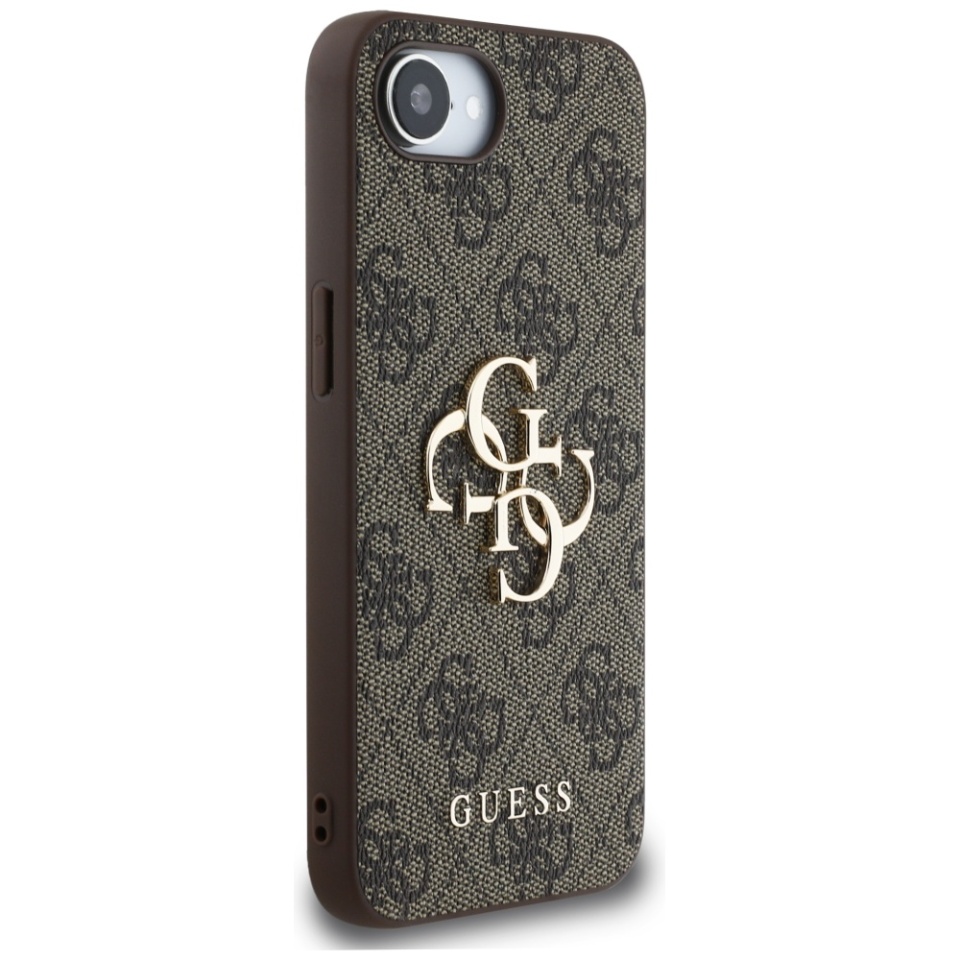 Husa pentru iPhone 16e, Guess, Hardcase 4G Charm, Maro - 2 | YEO