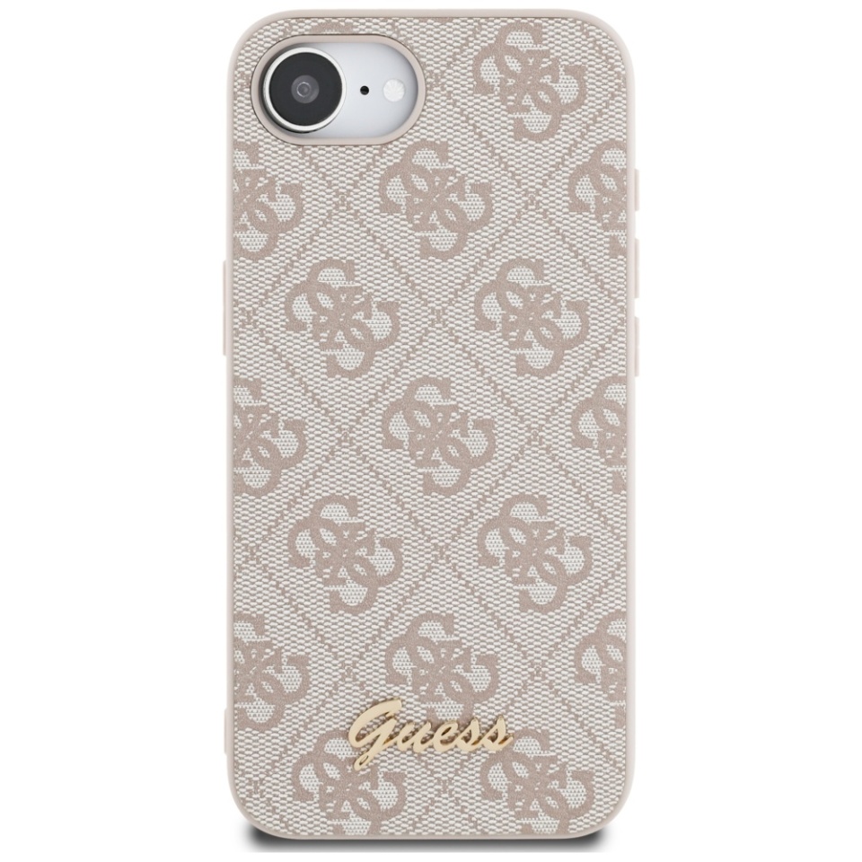 Husa pentru iPhone 16e, Guess, Hardcase 4G Charm, Roz - 1 | YEO