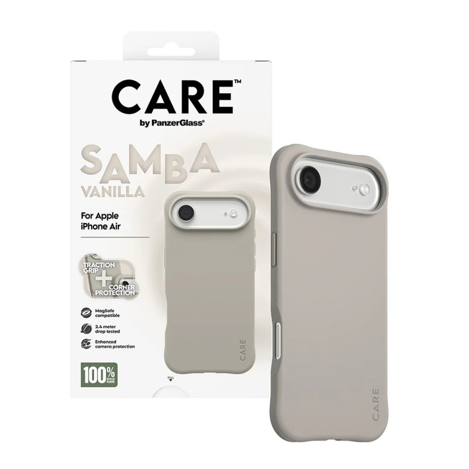 Husa pentru iPhone 17 Air, PanzerGlass, CARE Fashionable Case, Silicon Soft Touch Slim Eco-Friendly cu Protectie Avansata si Compatibilitate Wireless, Antialunecare, Antiamprenta, Maro - 3 | YEO