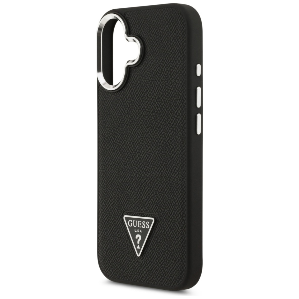 Husa pentru iPhone 17, Grained Triangle, Guess, Negru - 3 | YEO