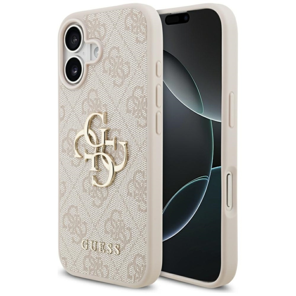 Husa pentru iPhone 17, Guess Hardcase 4G Big Logo, Protectie Slim, Compatibila, Roz