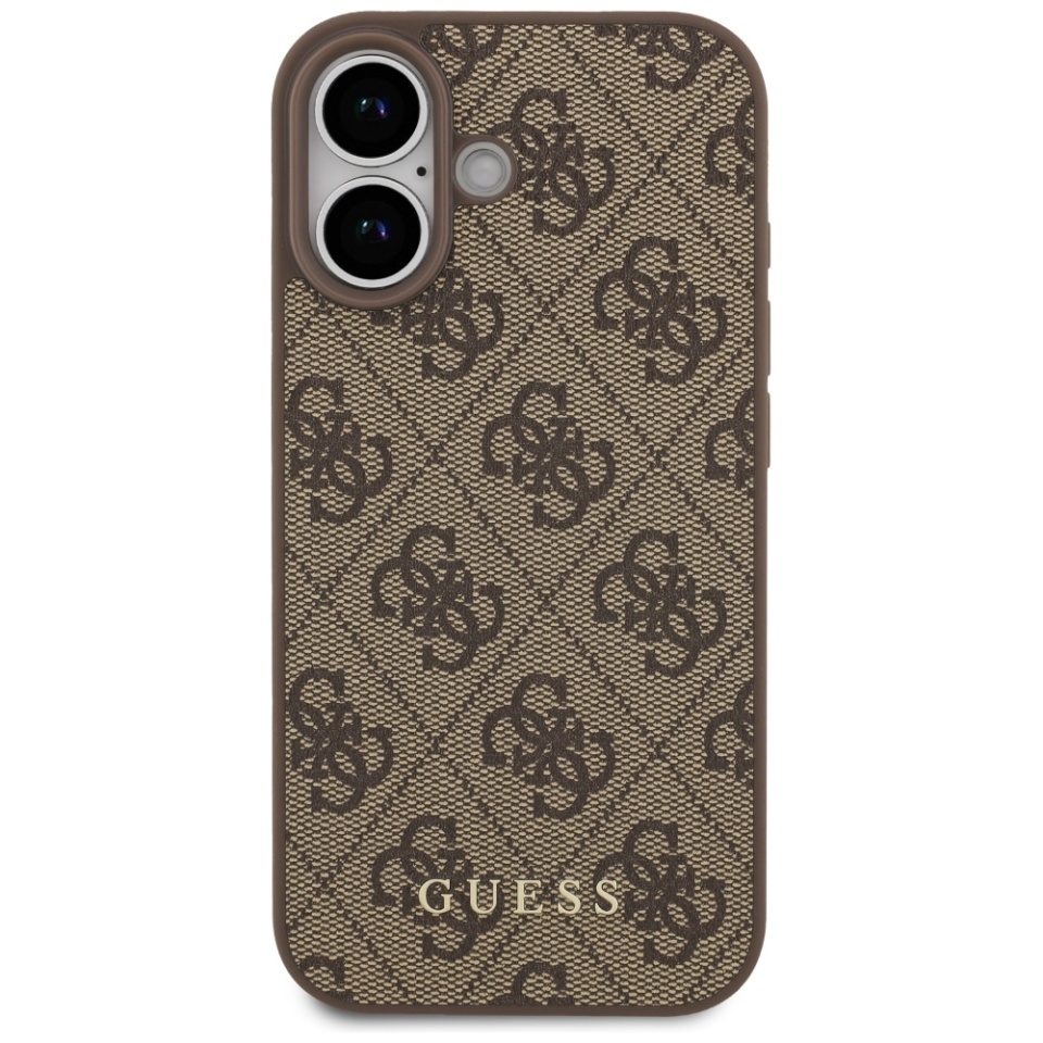 Husa pentru iPhone 17, Guess Hardcase 4G Classic, Maro - 3 | YEO