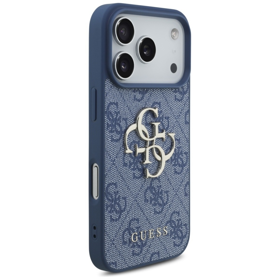 Husa pentru iPhone 17 Pro, Guess Hardcase 4G Big Logo, Protectie Slim, Compatibila, Albastru - 2 | YEO