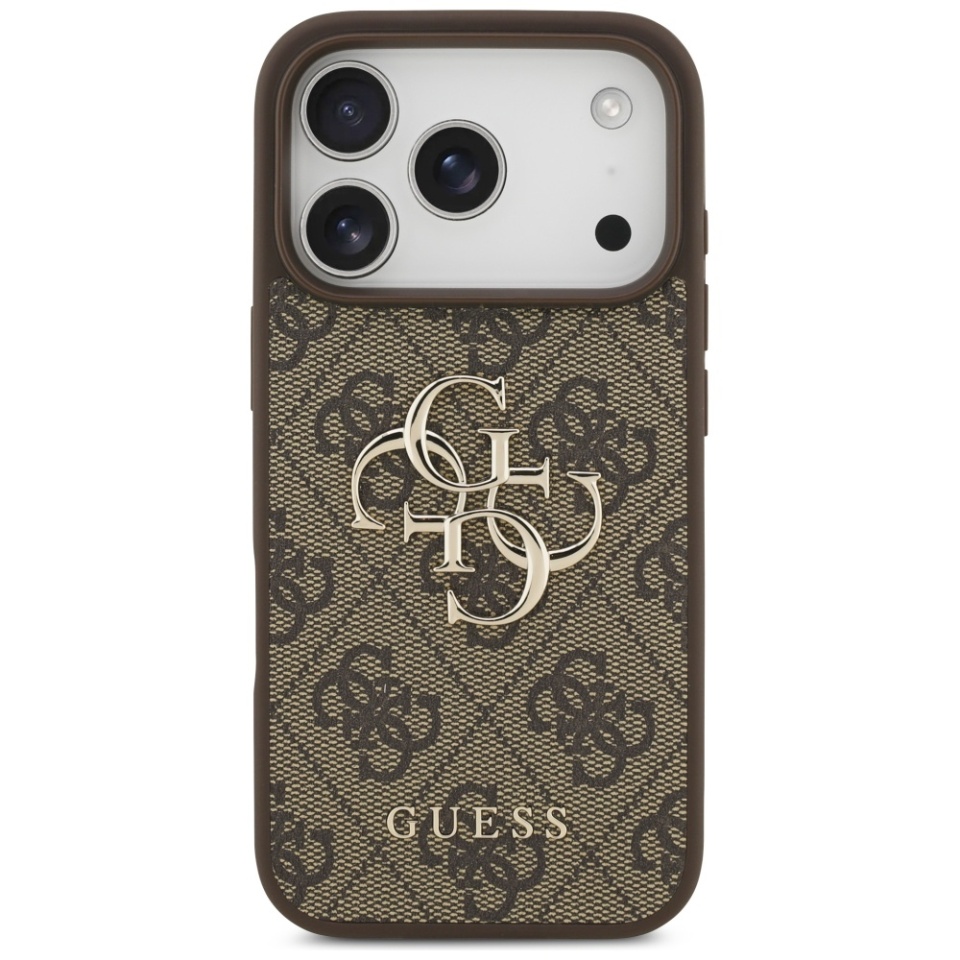 Husa pentru iPhone 17 Pro Max, Guess Hardcase 4G Big Logo, Protectie Slim, Compatibila, Maro - 3 | YEO