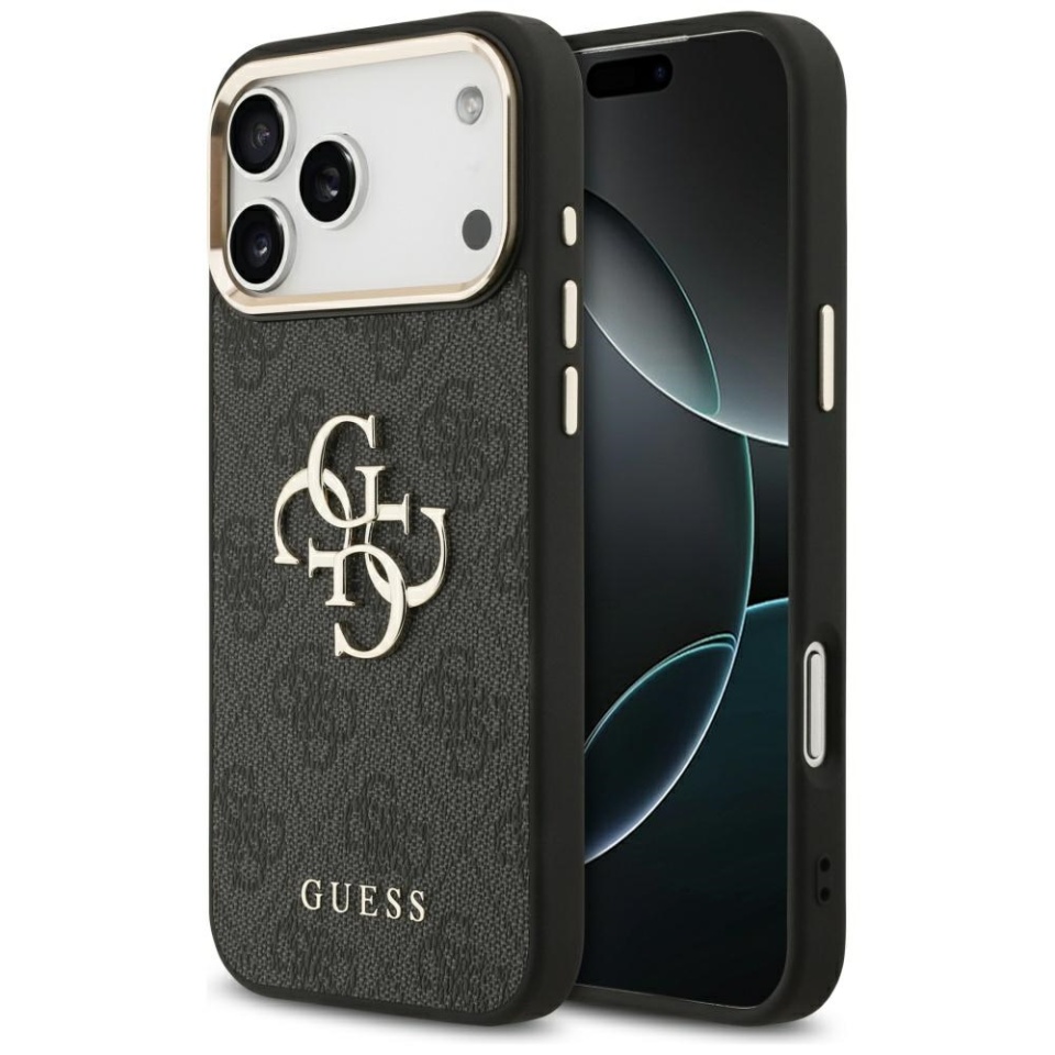 Husa pentru iPhone 17 Pro Max, Guess Hardcase Guess Big 4G Classic Logo, Protectie Slim, Compatibila, Negru