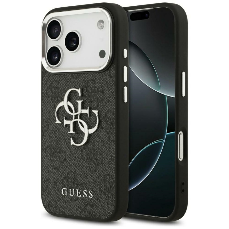 Husa pentru iPhone 17 Pro Max, Guess Hardcase Guess Big 4G Classic Logo, Protectie Slim, Compatibila, Negru