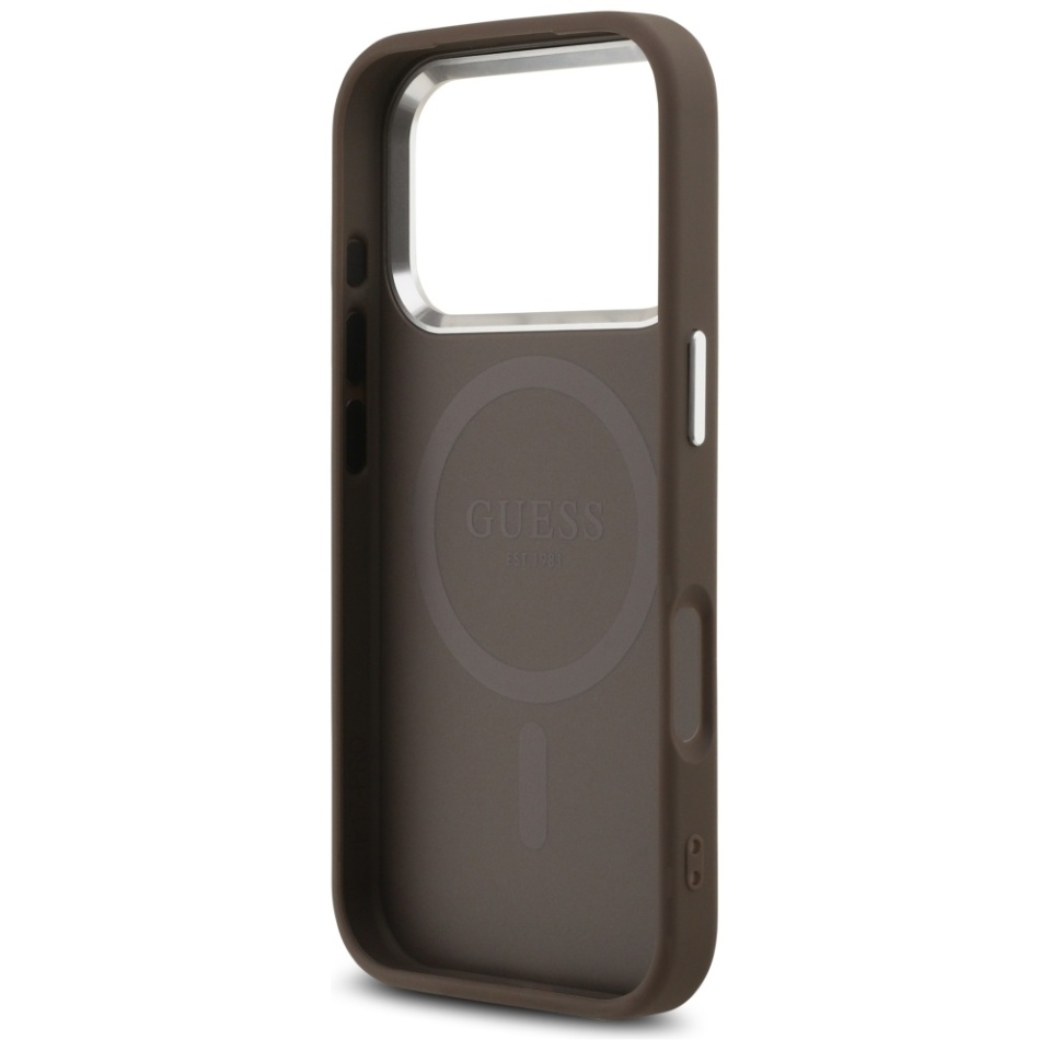Husa pentru iPhone 17 Pro Max, Hardcase 4G Classic Logo MagSafe, Maro - 3 | YEO