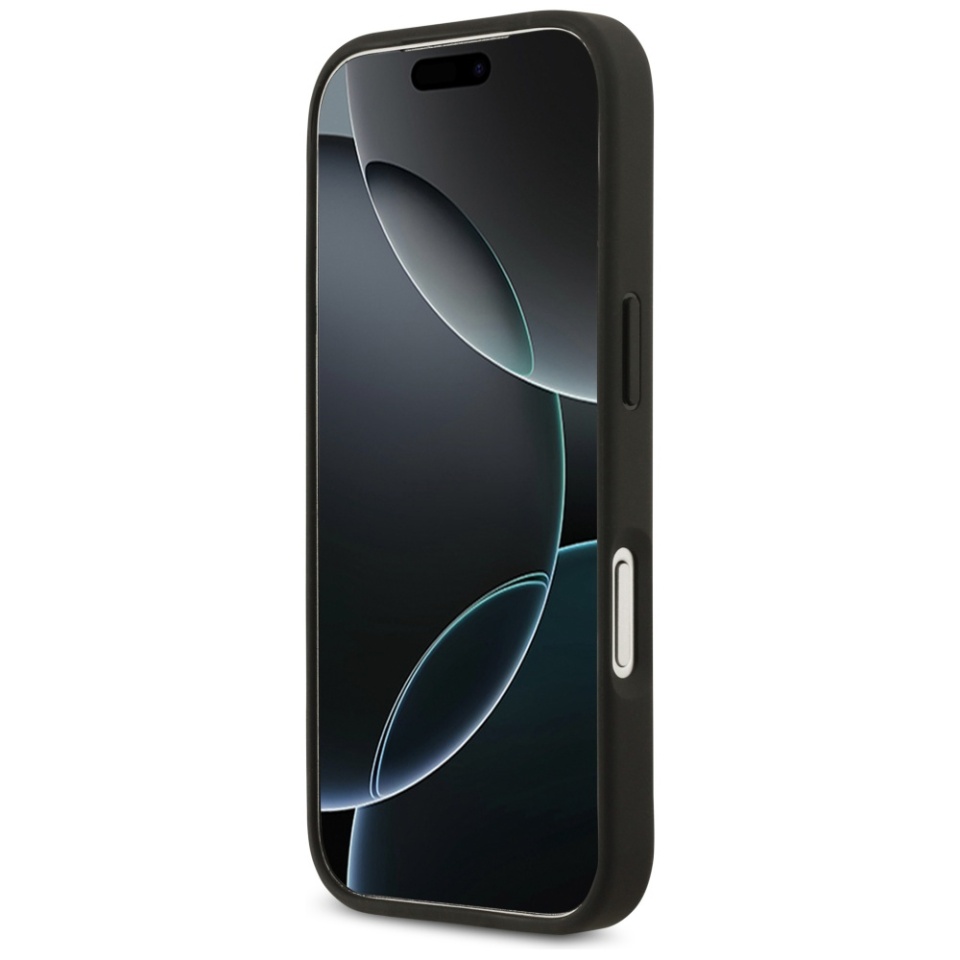 Husa pentru iPhone 17 Pro Max, Hardcase 4G Grained Roses Big Logo, Protectie Slim, Compatibila, Negru - 2 | YEO