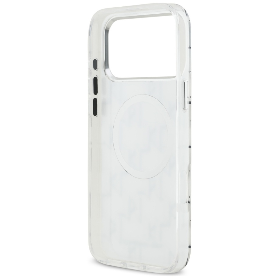 Husa pentru iPhone 17 Pro Max, IML Glitter K&C Heads Logo MagSafe, Clear Mono Karl&Choupette - 6