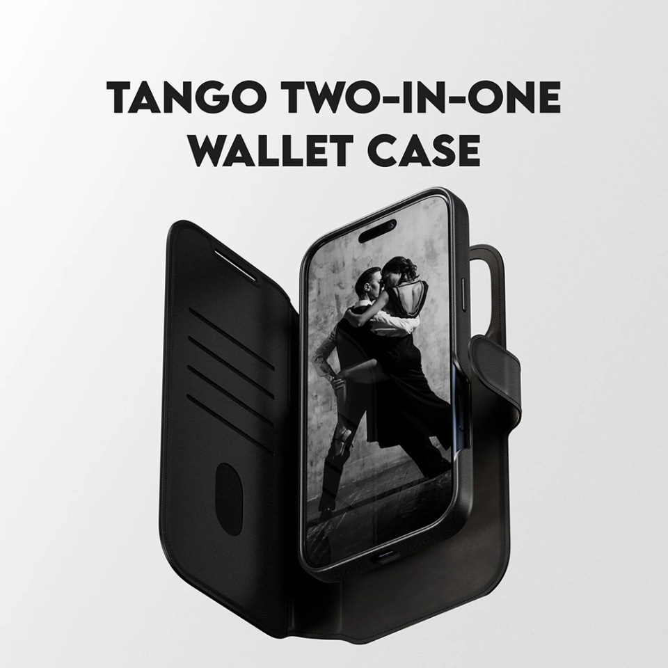 Husa pentru iPhone 17 Pro Max, PanzerGlass, CARE Feature MagSafe Case Tango Two-in-One Wallet, Tip Carte Detasabila 2in1 cu Portofel si Prindere Magnetica, Piele Ecologica, Antisoc, Negru - 2 | YEO