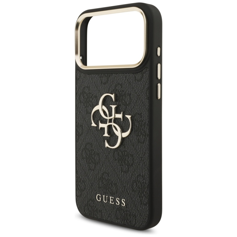 Husa pentru iPhone 17 Pro Max, Silicon 4G Big Metal Logo, Protectie Slim, Negru - 3 | YEO
