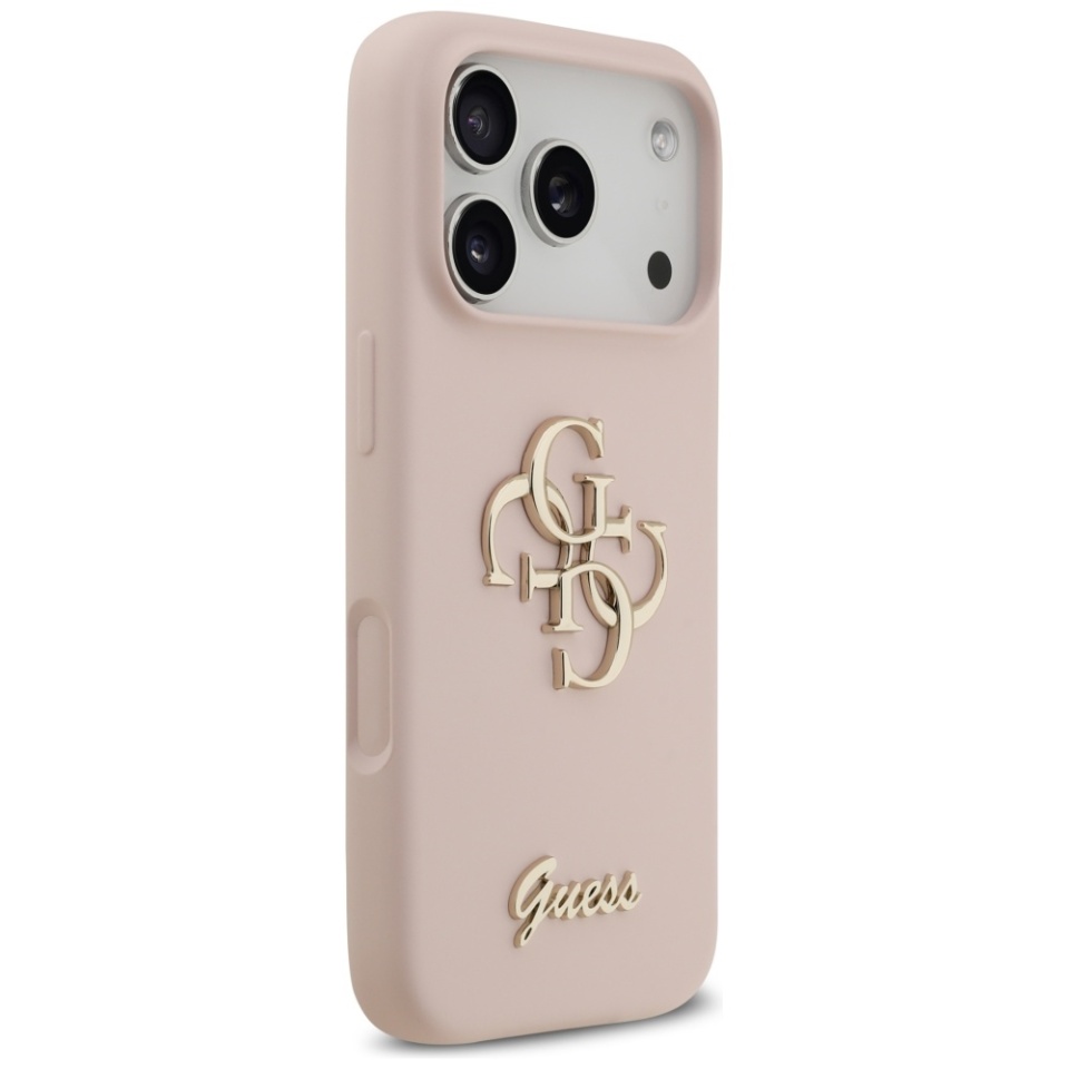 Husa pentru iPhone 17 Pro, Silicone Big 4G Script, Protectie Slim, Roz deschis - 2 | YEO