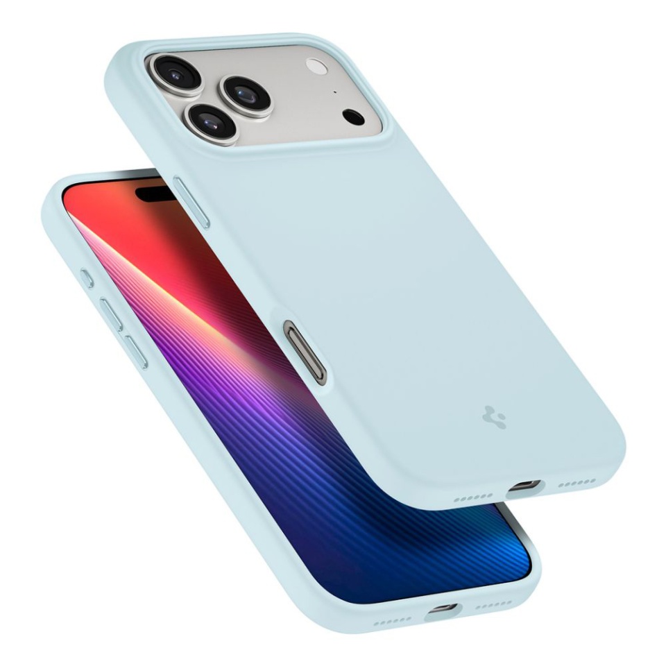 Husa pentru iPhone 17 Pro, Spigen Silicone Fit MagSafe, Bleu - 5