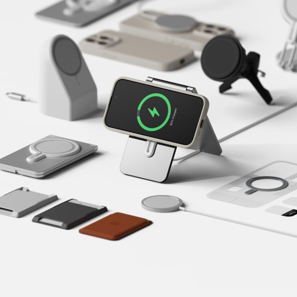 Husa pentru iPhone Air, SKYDDAR INNOVATION, din Silicon Catifelat, SoftFlex Magsafe, set cu sticker, Bleumarin - 3 | YEO