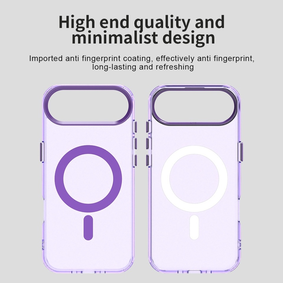 Husa pentru iPhone Air, SKYDDAR INOVATION, CandyCase, Magsafe, set cu sticker, Mov - 1 | YEO