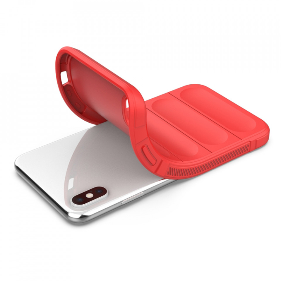 Husa pentru iPhone XS Max eleganta, din silicon mat, SKDR Vogue - Bleu - 3 | YEO