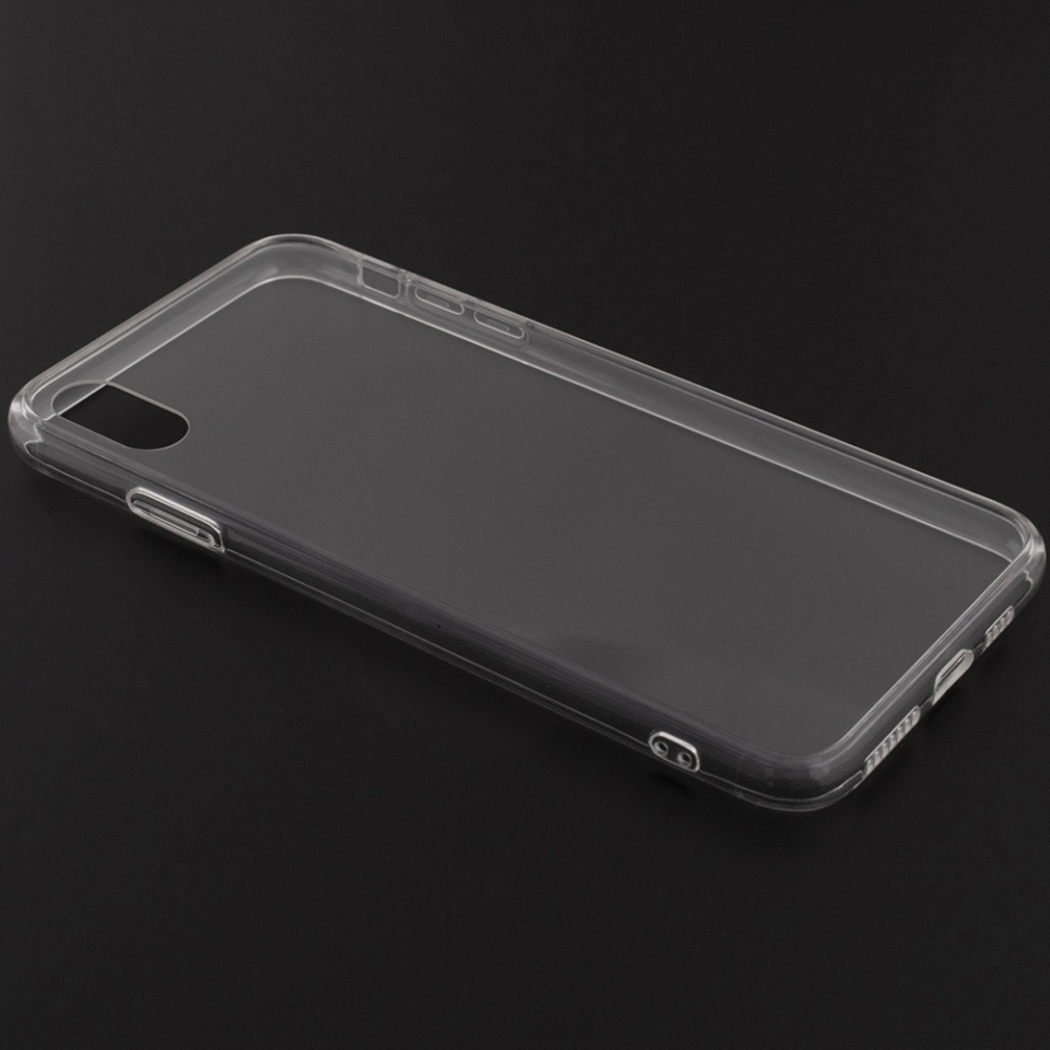 Husa pentru iPhone XS Max, SKYDDAR INNOVATION, ClearGuard, din silicon transparent, set cu sticker, Transparenta - 1 | YEO