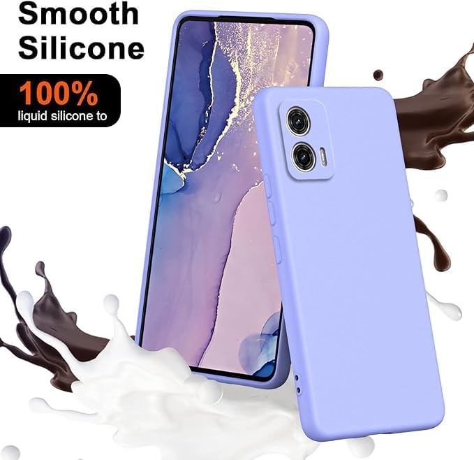 Husa pentru Motorola Edge 50 Fusion din Silicon Catifelat, Protectie Premium, Skyddar SoftElegance - Violet - 1 | YEO