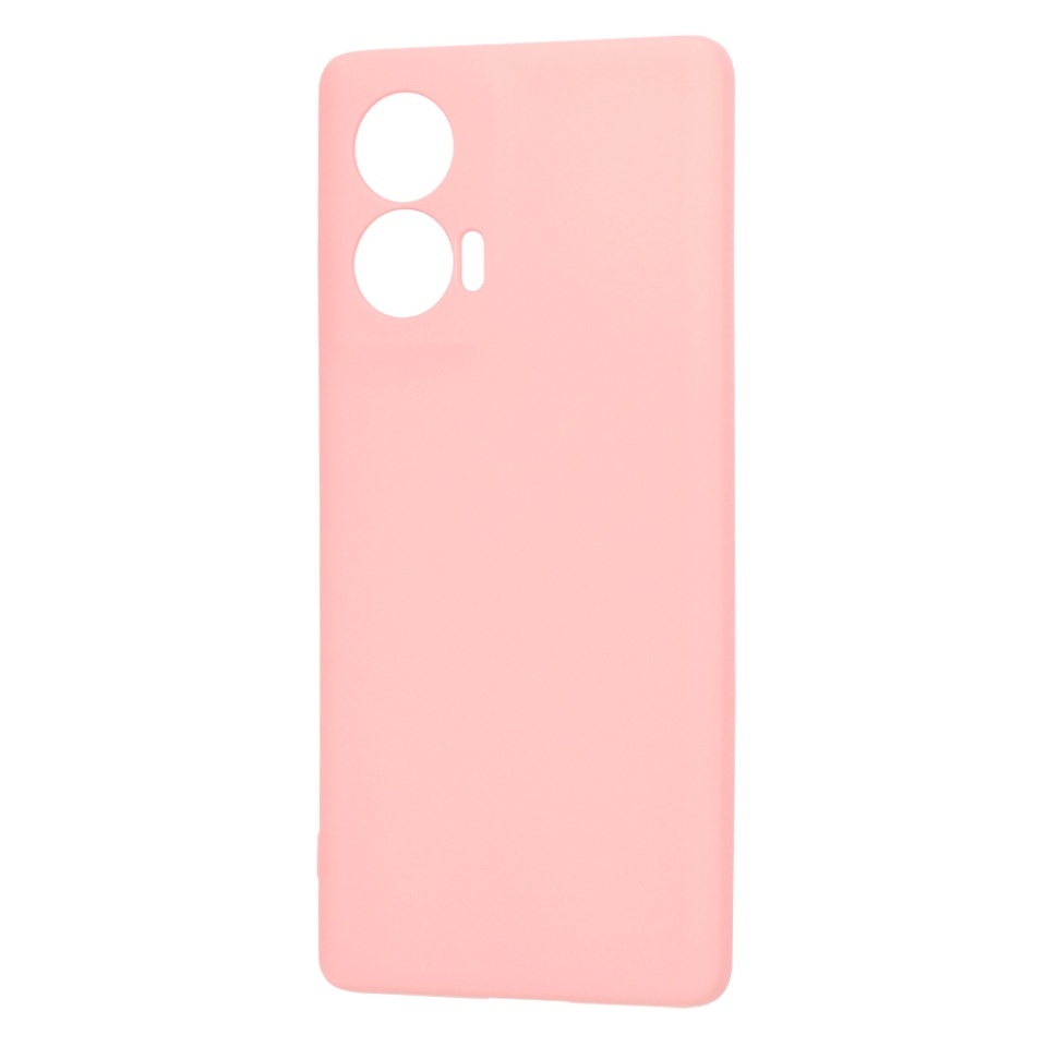 Husa pentru Motorola Edge 50 Fusion, SKYDDAR INNOVATION, din Silicon Catifelat, SoftElegance, set cu sticker, Roz - 3 | YEO
