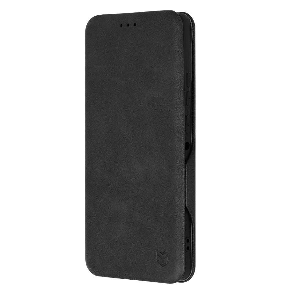 Husa pentru Motorola Edge 50 Ultra, SKYDDAR INNOVATION, Safe Wallet tip carte din Piele Ecologica, Suport Carduri, Inchidere Magnetica, Negru, set cu sticker - 3 | YEO