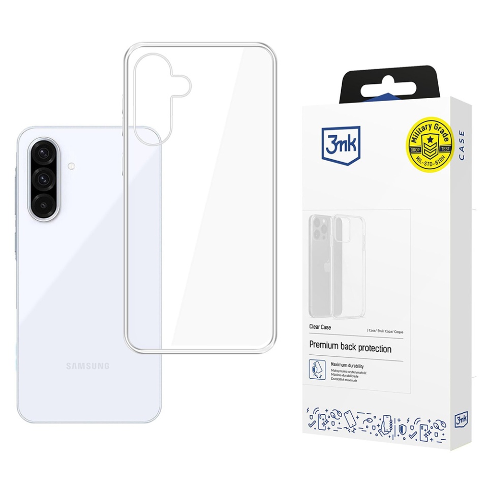 Husa pentru Motorola Edge 60 Fusion / Edge 60, din silicon, 3mk Clear Case, Transparent