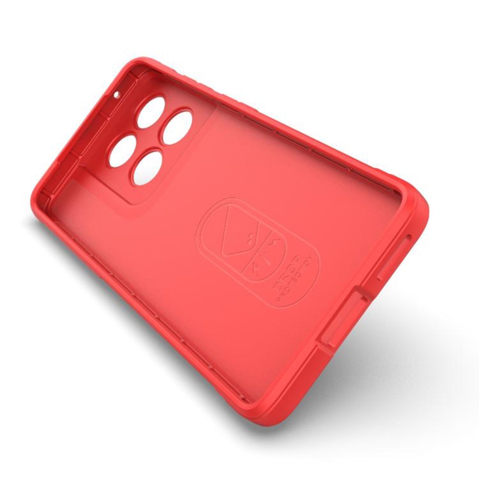 Husa pentru Motorola Edge 60 Fusion / Edge 60, SKYDDAR INNOVATION, Magic Shield, din Silicon Mat, set cu sticker, Mov - 3 | YEO