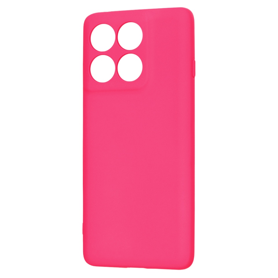 Husa pentru Motorola Edge 60 Pro, SKYDDAR INNOVATION, din Silicon Catifelat, SoftElegance , Fucsia, set cu sticker - 3 | YEO