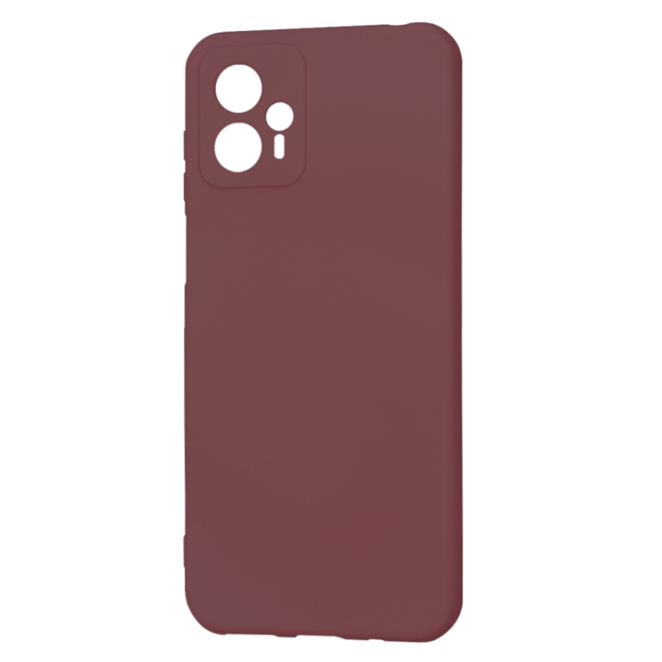 Husa pentru Motorola Moto G13 din Silicon Catifelat, Protectie Premium, Skyddar SoftElegance - Bordo - 1 | YEO