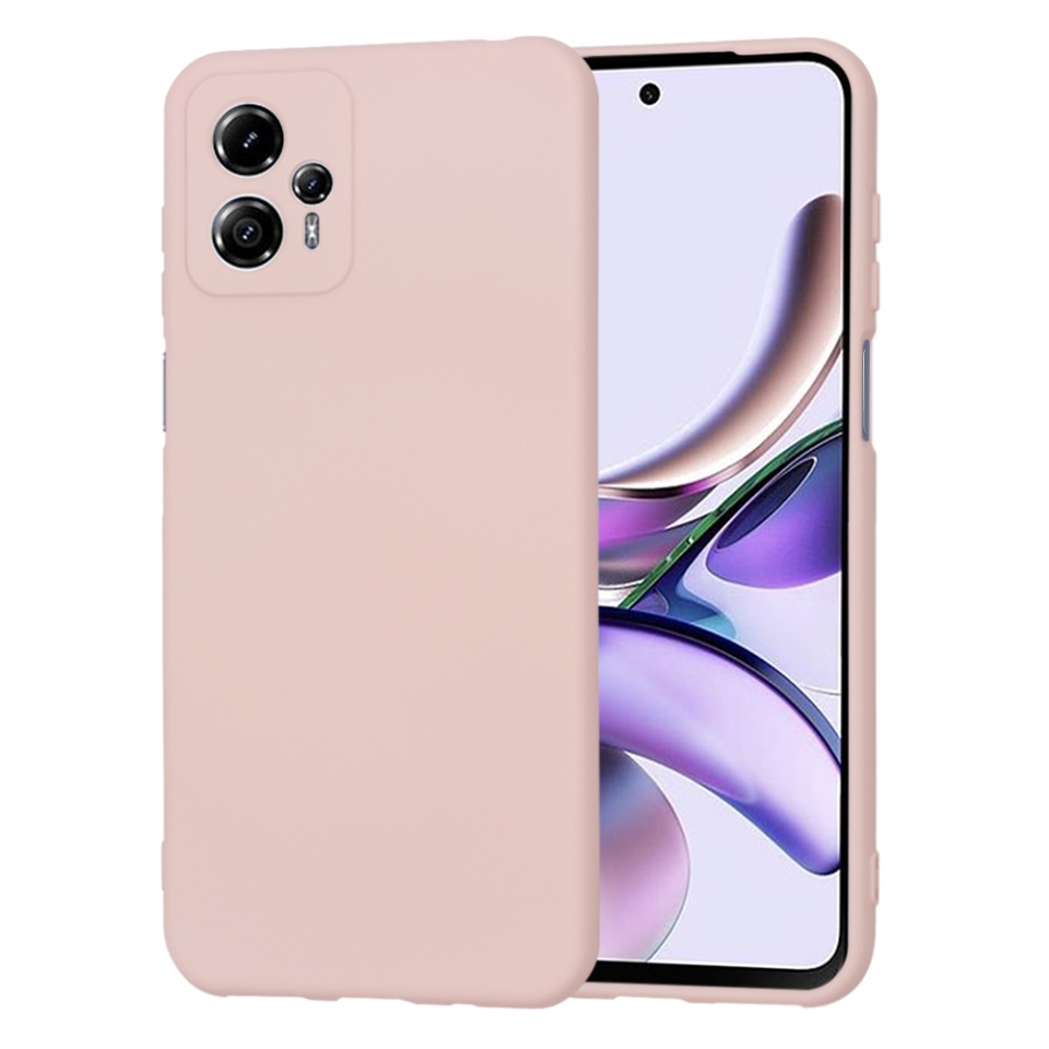 Husa pentru Motorola Moto G13 din Silicon Catifelat, Protectie Premium, Skyddar SoftElegance - Roz pudra