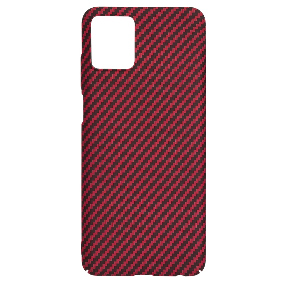 Husa pentru Motorola Moto G32, Finisaj Premium cu Textura de Carbon, Design Elegant, SKDR CarbonFlex - Rosu - 3 | YEO