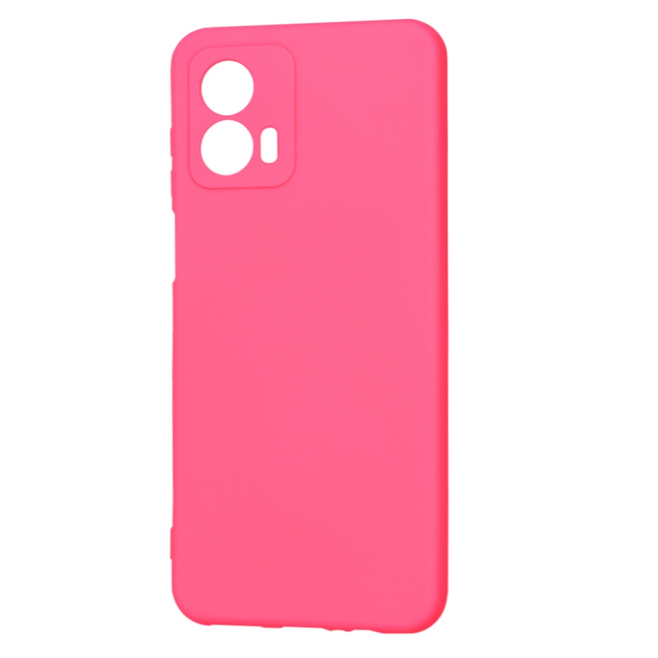 Husa pentru Motorola Moto G53 din Silicon Catifelat, Protectie Premium, Skyddar SoftElegance - Fucsia - 1 | YEO