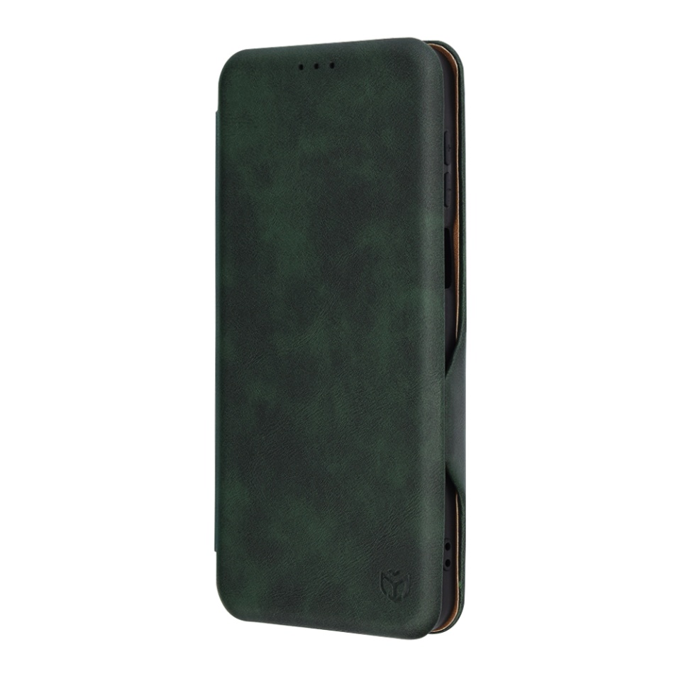 Husa pentru Motorola Moto G55, SKYDDAR INNOVATION, Safe Wallet tip carte din Piele Ecologica, Suport Carduri, Inchidere Magnetica, Verde, set cu sticker - 3 | YEO