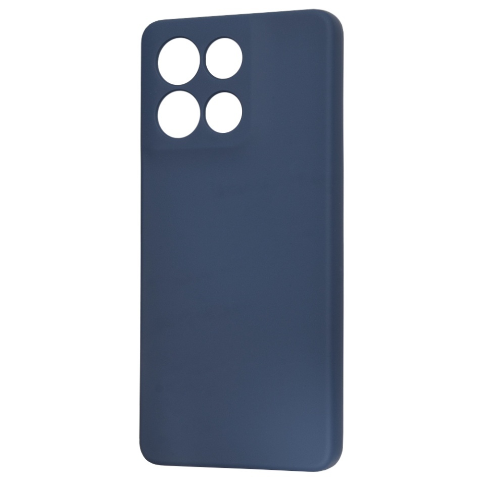 Husa pentru Motorola Moto G86, SKYDDAR INNOVATION, din Silicon Catifelat, SoftElegance, set cu sticker, Bleumarin - 3 | YEO
