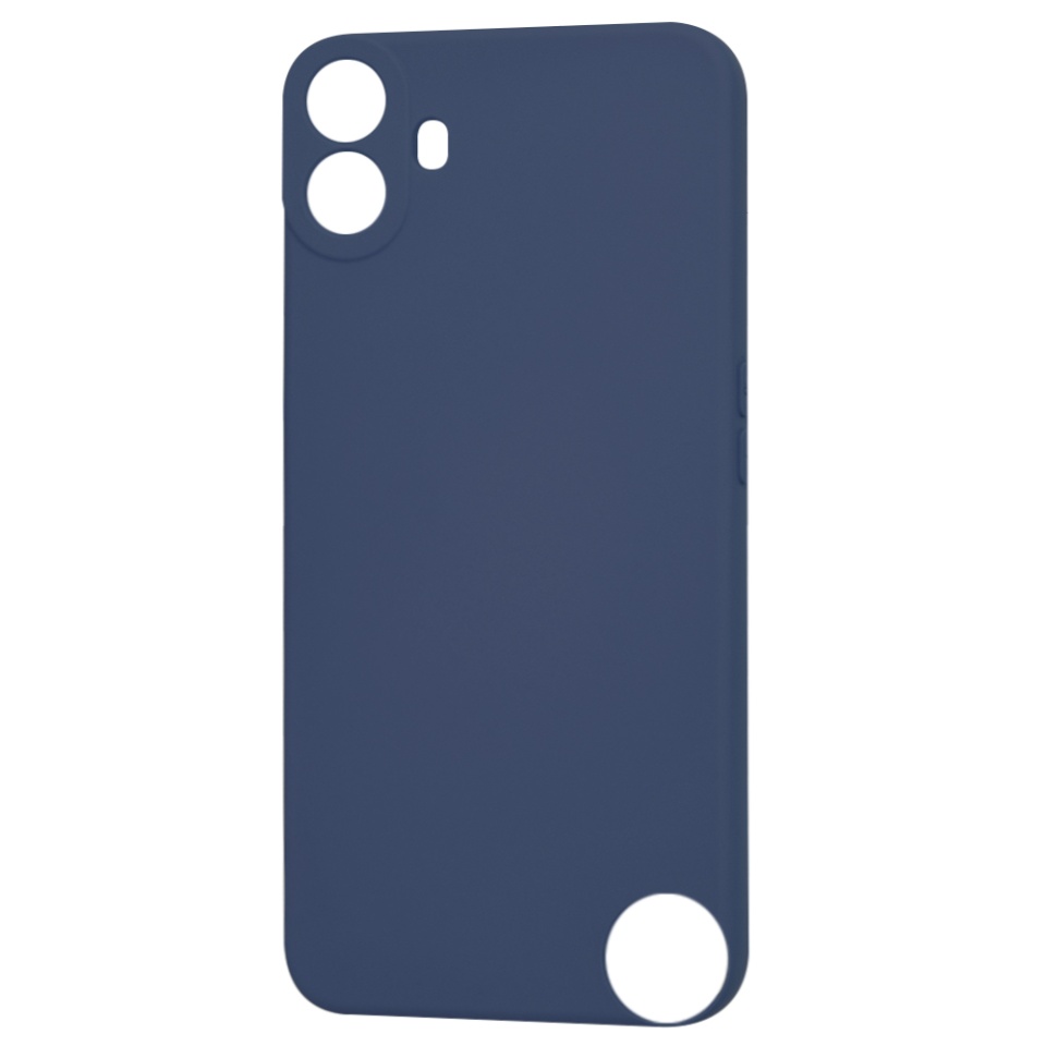 Husa pentru Nothing CMF Phone 1 din Silicon Catifelat, Protectie Premium, Skyddar SoftElegance - Bleumarin - 3 | YEO
