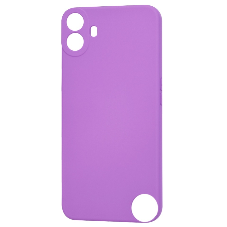 Husa pentru Nothing CMF Phone 1, SKYDDAR INNOVATION, din Silicon Catifelat, SoftElegance, set cu sticker, Mov - 3 | YEO