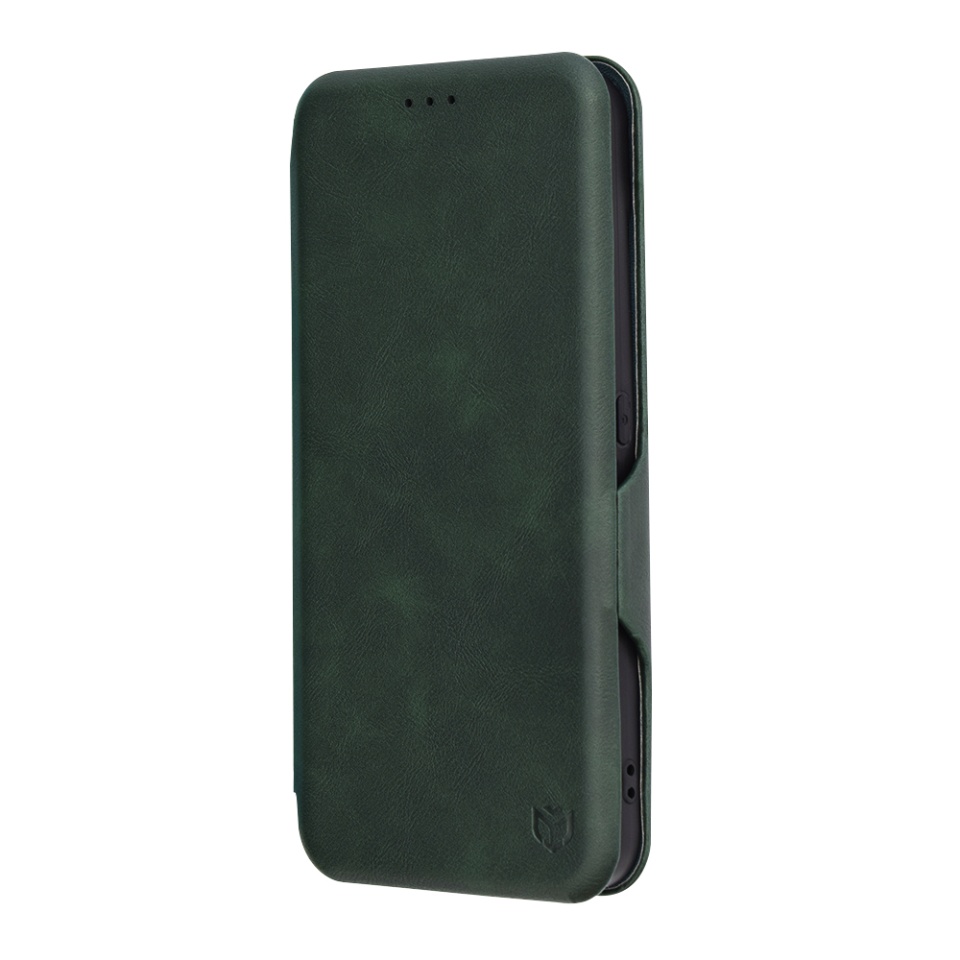 Husa pentru Nothing CMF Phone 1, SKYDDAR INNOVATION, Safe Wallet tip carte din Piele Ecologica, Suport Carduri, Inchidere Magnetica, Verde, set cu sticker - 3 | YEO