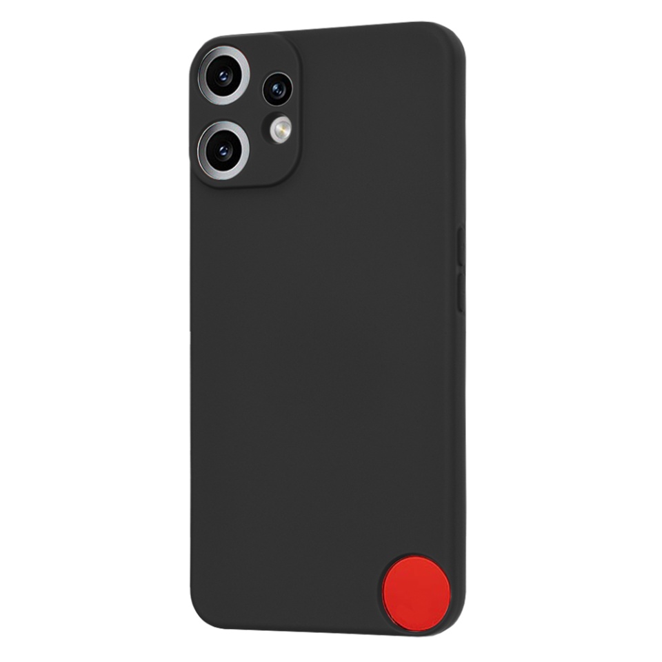 Husa pentru Nothing CMF Phone 2 Pro, SKYDDAR INNOVATION, din Silicon Catifelat, SoftElegance, set cu sticker, Negru - 2 | YEO