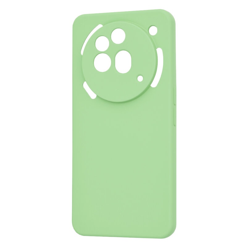 Husa pentru Nothing Phone (3a) Pro, SKYDDAR INNOVATION, SoftElegance din Silicon Catifelat, set cu sticker, Verde deschis - 3 | YEO