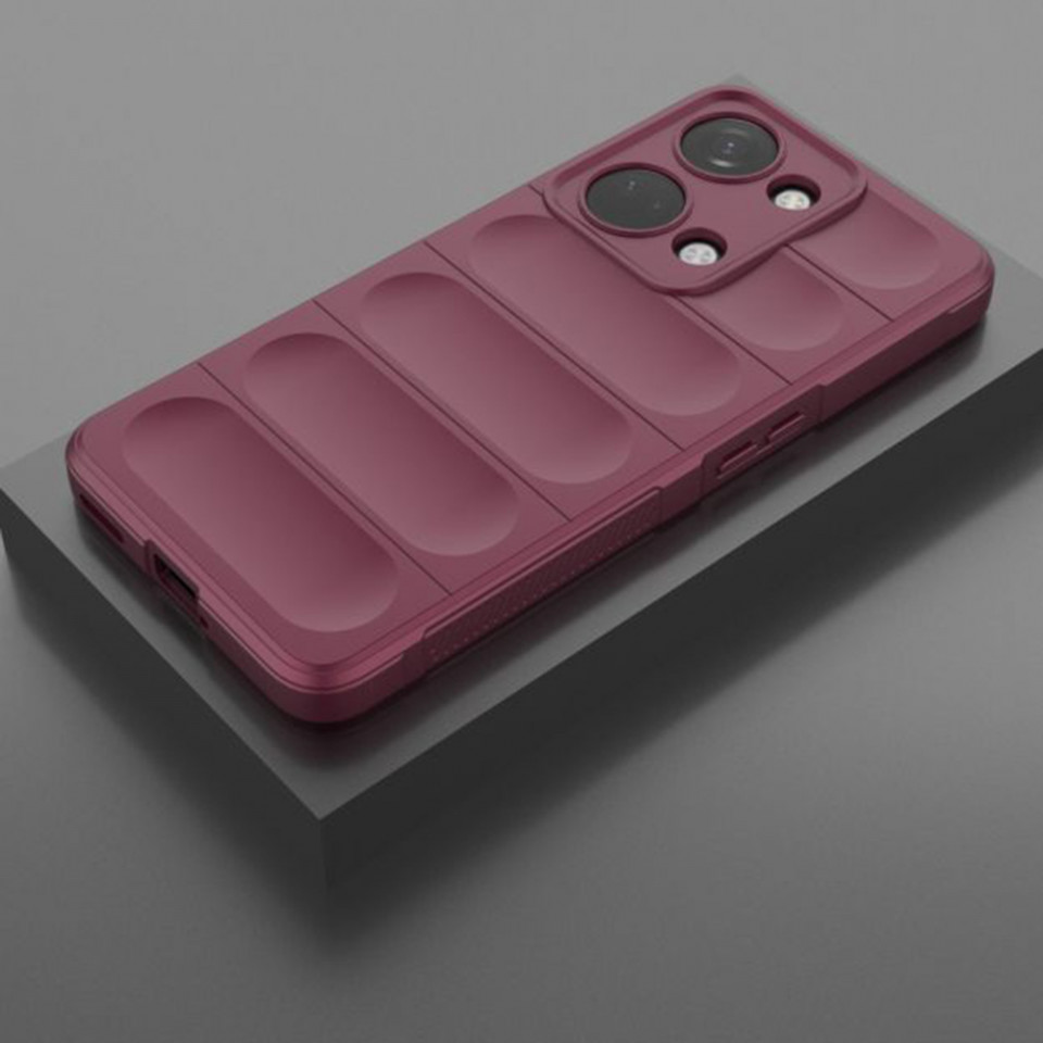Husa pentru OnePlus Nord 3 eleganta, din silicon mat, SKDR Vogue - Bordo - 3 | YEO