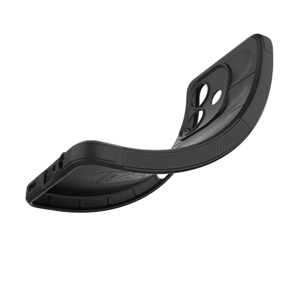 Husa pentru Oppo A40 4G / A60 5G eleganta, din silicon mat, SKDR Vogue - Negru - 2 | YEO