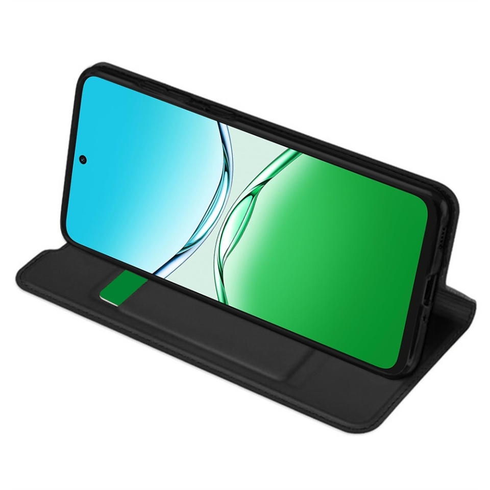 Husa pentru Oppo A5 Pro 5G / A5 Pro 4G, SKYDDAR INNOVATION, Magskin Book, tip Carte cu Portofel Interior, Negru, set cu sticker - 1 | YEO