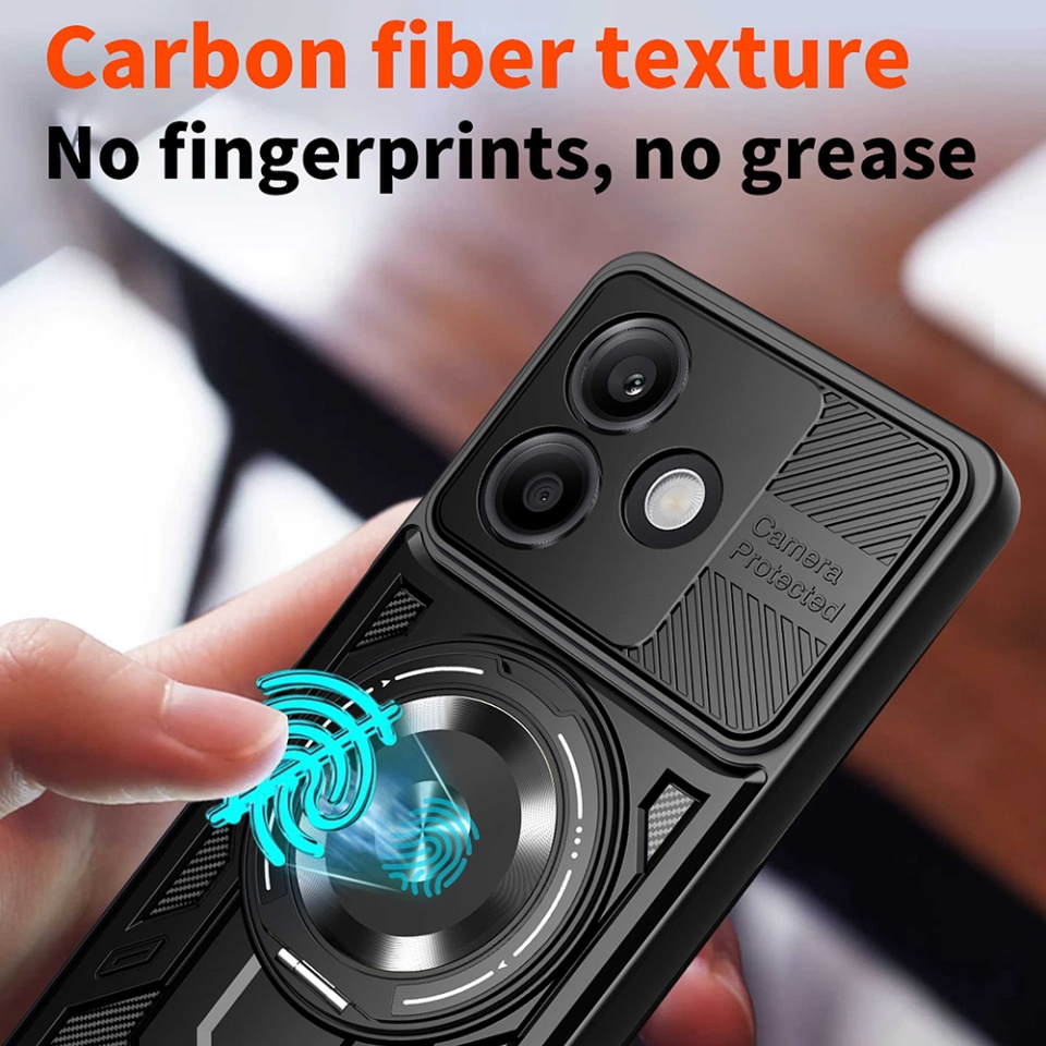 Husa pentru Oppo A5 Pro 5G / A5 Pro 4G, SKYDDAR INNOVATION, RuggedCam, Inel magnetic antisoc, set cu sticker, Mov - 2 | YEO