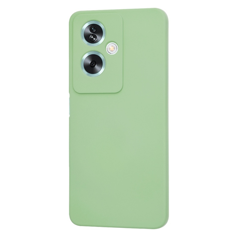 Husa pentru Oppo A79 5G / OnePlus Nord N30 SE, SKYDDAR INNOVATION, din Silicon Catifelat, SoftElegance, set cu sticker, Verde deschis - 2 | YEO