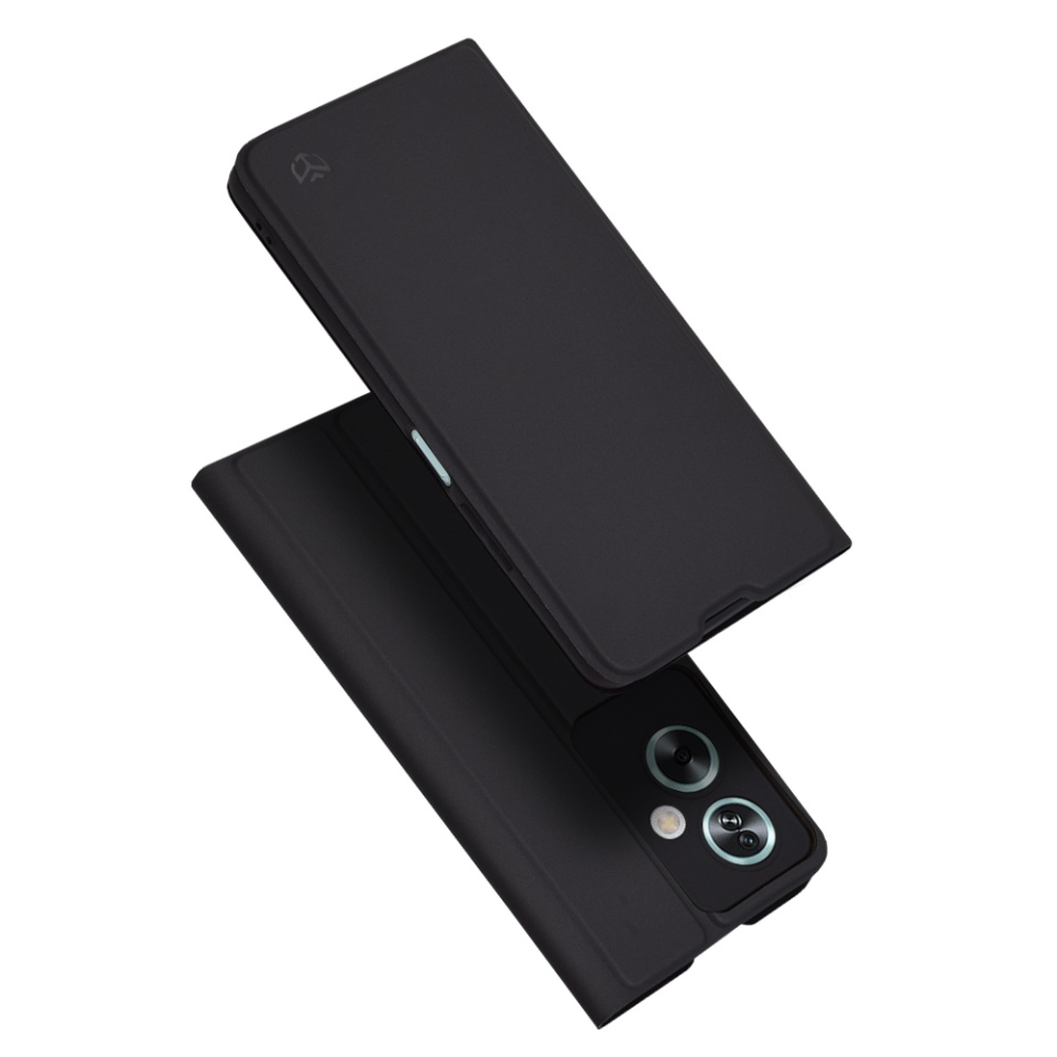 Husa pentru Oppo A79 5G / OnePlus Nord N30 SE, SKYDDAR INNOVATION, Magskin Book, tip Carte cu Portofel Interior, set cu sticker, Negru