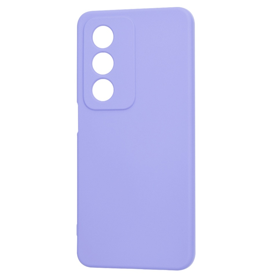 Husa pentru Oppo A80 5G, SKYDDAR INNOVATION, din Silicon Catifelat, SoftElegance, set cu sticker, Violet - 3 | YEO