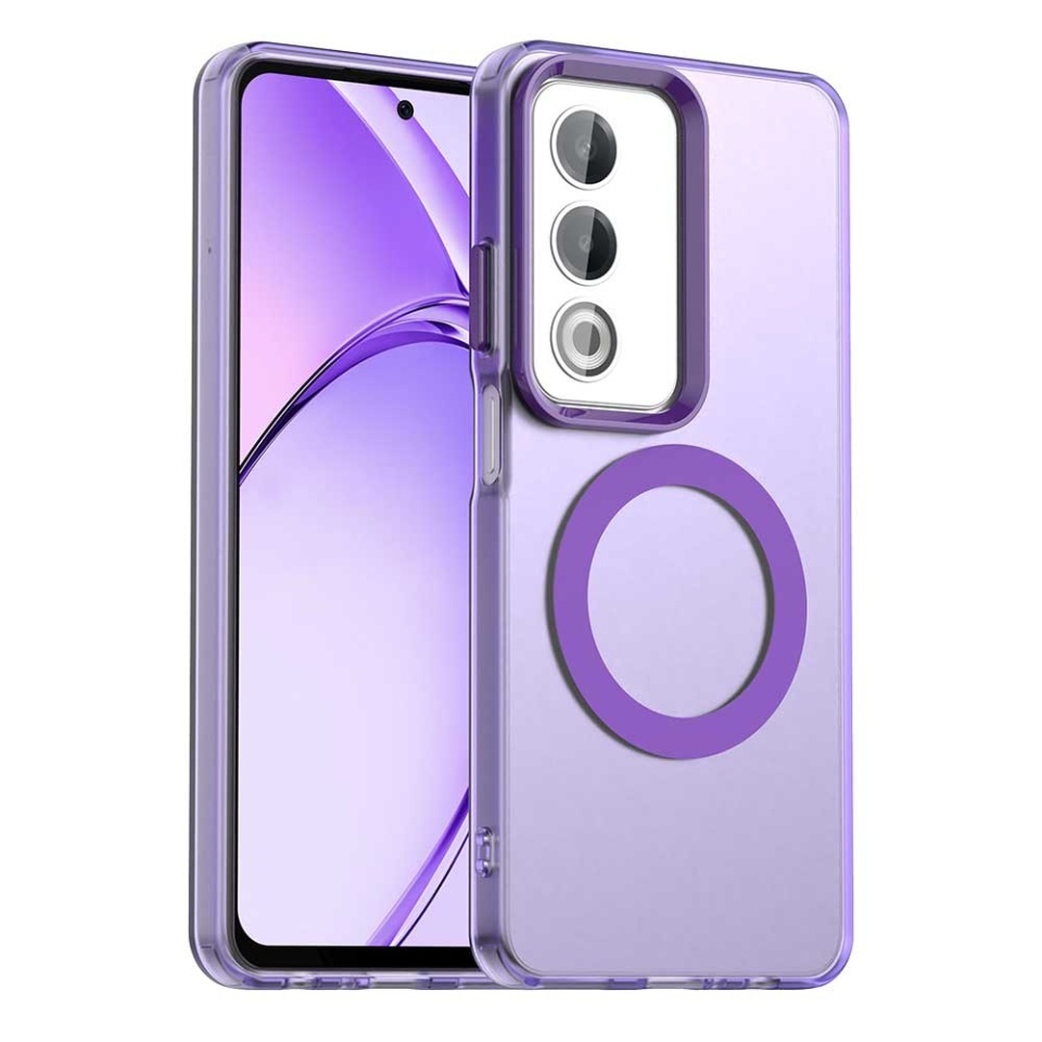 Husa pentru Oppo A80 5G, SKYDDAR INOVATION, CandyCase, Magsafe, set cu sticker, Mov