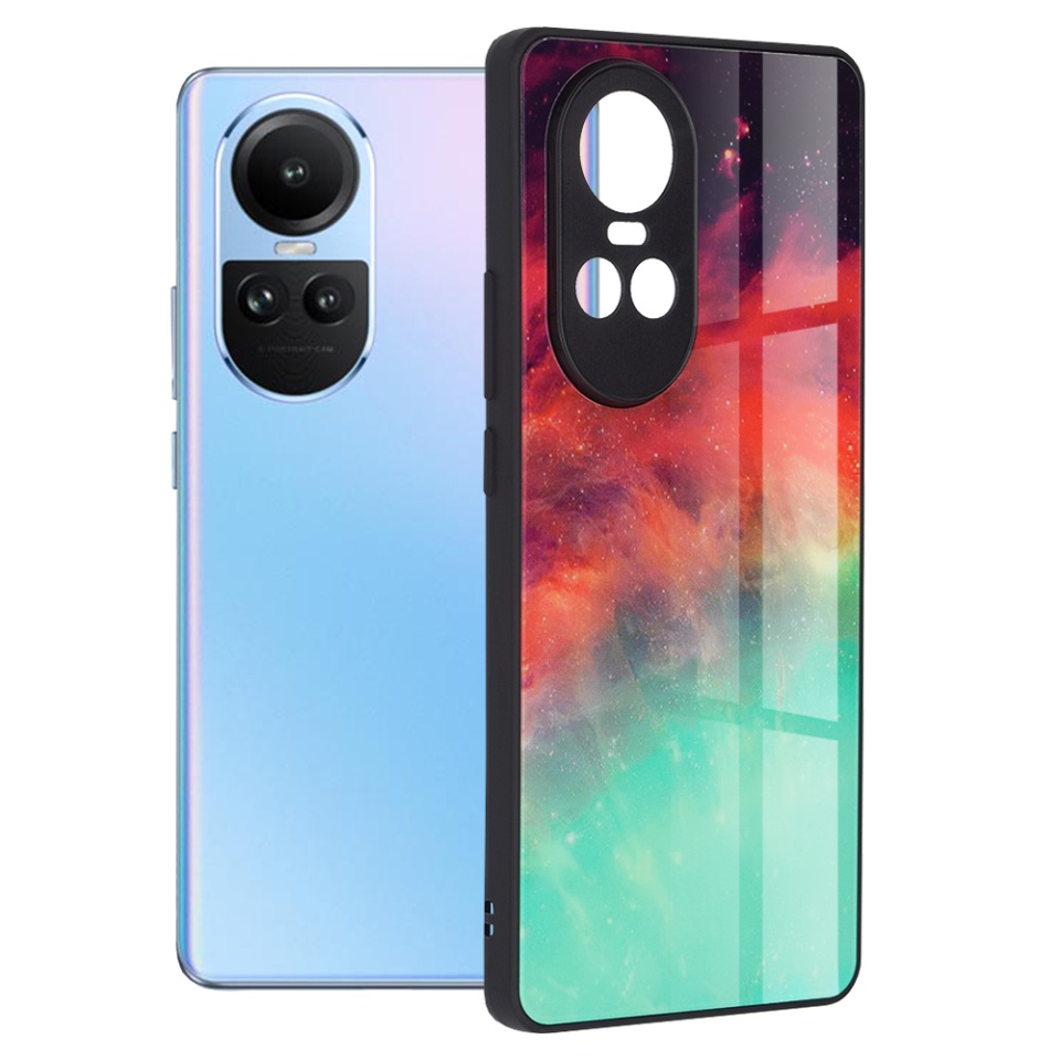 Husa pentru Oppo Reno10 / Reno10 Pro cu sticla securizata, SKYDDAR Oddysey - Turcoaz