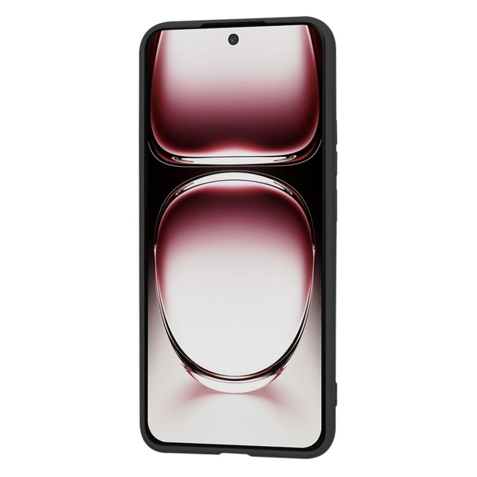 Husa pentru Oppo Reno12 Pro din Silicon Catifelat, Protectie Premium, Skyddar SoftElegance - Negru - 3 | YEO