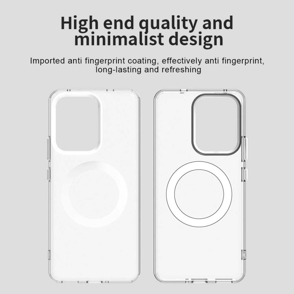 Husa pentru Oppo Reno13 F 4G / Reno13 F 5G / Reno13 FS 5G, SKYDDAR INOVATION, CandyCase, Magsafe, set cu sticker, Alb - 2 | YEO