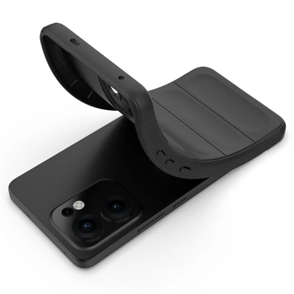 Husa pentru Oppo Reno13 F 4G, SKYDDAR INNOVATION, Vogue din Silicon Mat, set cu sticker, Bleu - 2 | YEO